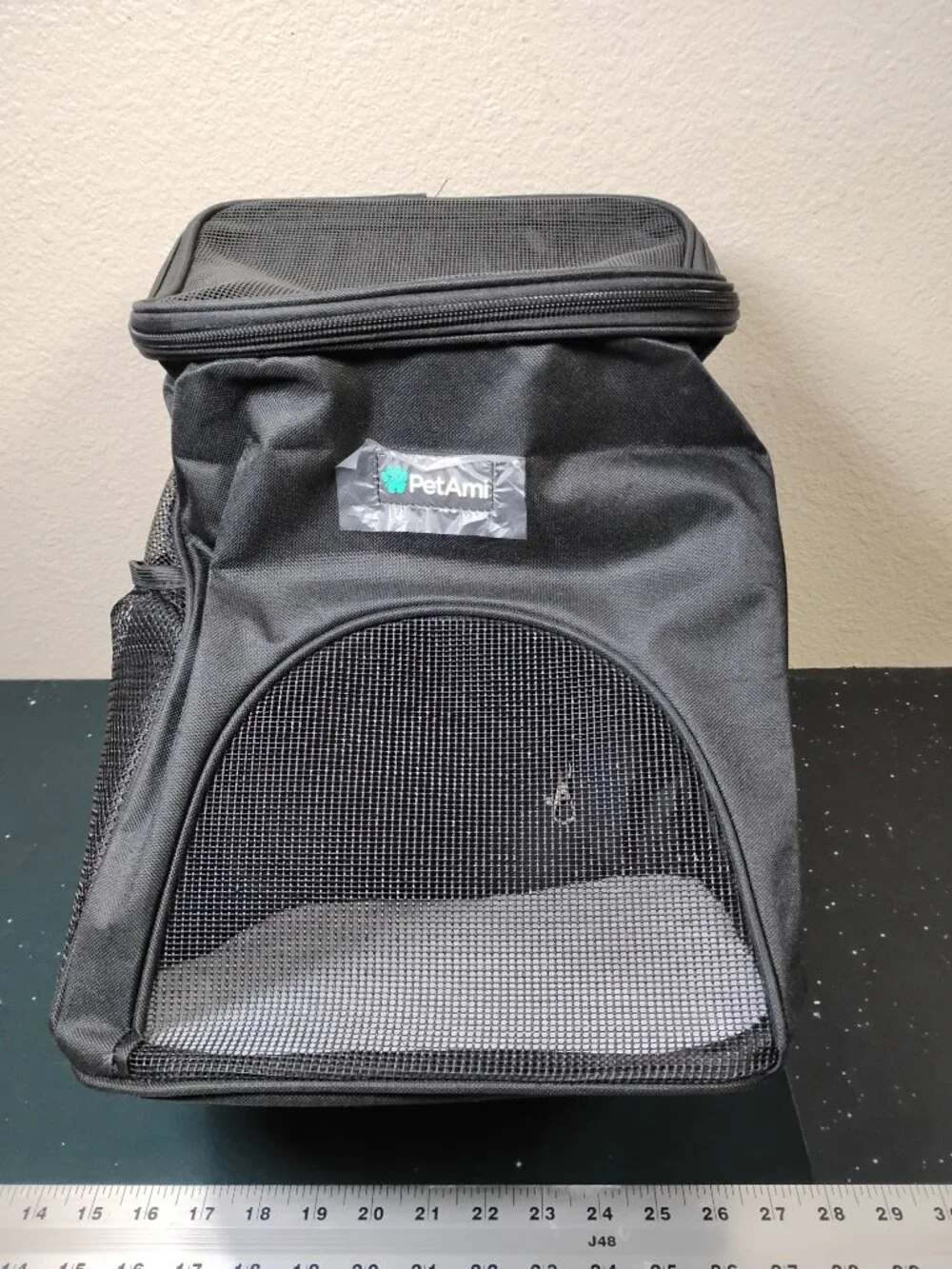 PetAmi Pet Carrier Backpack Black For Small Dogs Cats Travel Hiking Comfort